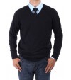 Luciano Natazzi Men's V-Neck Cotton Swea - Image1