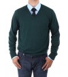 Luciano Natazzi Men's V-Neck Cotton Swea - Image1