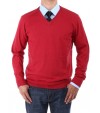 Luciano Natazzi Men's V-Neck Cotton Swea - Image1