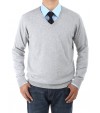 Luciano Natazzi Men's V-Neck Cotton Swea - Image1