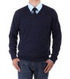 Luciano Natazzi Men's V-Neck Cotton Swea - Image1