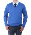 Luciano Natazzi Men's V-Neck Cotton Swea - Image1