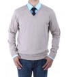 Luciano Natazzi Men's V-Neck Cotton Swea - Image1