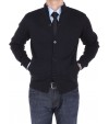 Luciano Natazzi Mens Cotton Mock Neck Ri - Image1