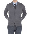 Luciano Natazzi Mens Cotton Mock Neck Ri - Image1