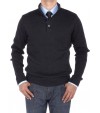 Luciano Natazzi Men's Mock Neck Ribbed S - Image1