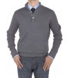 Luciano Natazzi Men's Mock Neck Ribbed S - Image1