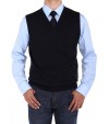 Luciano Natazzi Men's V-Neck Cotton Swea - Image1