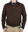 Luciano Natazzi Classic Fit Button Mock  - Image1