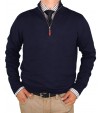 Luciano Natazzi Classic Fit Quarter Zip  - Image1