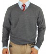 Luciano Natazzi V-Neck Merino Wool Sweat - Image1