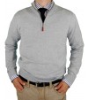 Luciano Natazzi Men Quarter Zip Mock Nec - Image1