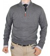 Luciano Natazzi Men Quarter Zip Mock Nec - Image1