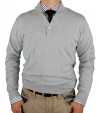 Luciano Natazzi Mens Button Mock Neck Sw - Image1