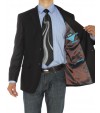 Luciano Natazzi Mens Two Button Notch La - Image5