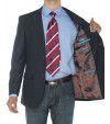 Luciano Natazzi Mens Two Button Notch La - Image5