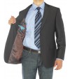 Luciano Natazzi Mens Two Button Notch La - Image4