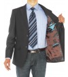 Luciano Natazzi Mens Two Button Notch La - Image5