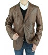 Luciano Natazzi Men's Leather Jacket Fit - Image1
