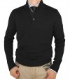Luciano Natazzi Classic Fit Mens Mock Ne - Image1
