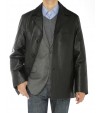 Mens Lambskin Leather Top Coat 3 Button  - Image1