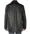 Mens Lambskin Leather Top Coat 3 Button  - Image3