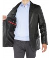 Luciano Natazzi Men's Lambskin Leather B - Image4