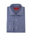 Mens GV Executive Check Dress Shirt Cott - Image1
