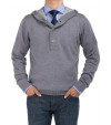Mens BB Signature 1/4 Button Sweater Wit - Image1