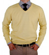 Mens LN V-Neck Cotton Sweater Cashmere T - Image1