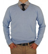 Mens LN V-Neck Cotton Sweater Cashmere T - Image1