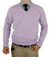 Mens LN V-Neck Cotton Sweater Cashmere T - Image1