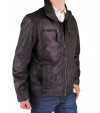 Mens Leather Double Collar Jacket Lucian - Image3