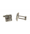 Mens Timeless Convex White Cufflinks Sta - Image3
